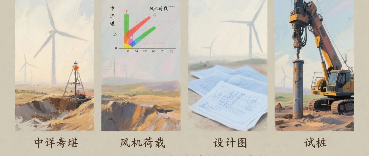 风电项目中详堪风机荷载设计图和试桩四者的关系及对进度的影响